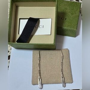 Gucci Silver swing Link earrings